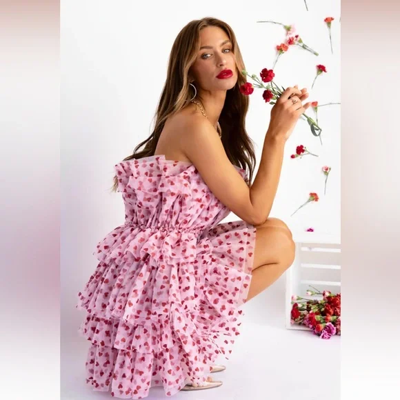 NWT Vici Heartbreaker Tulle Mini Dress - Picture 5 of 7